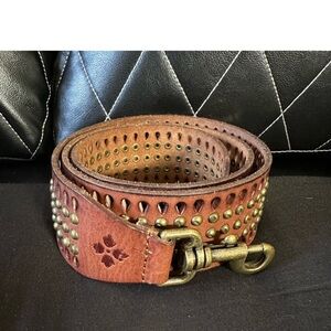 Patricia Nash Brown Leather Bag/Guitar Strap